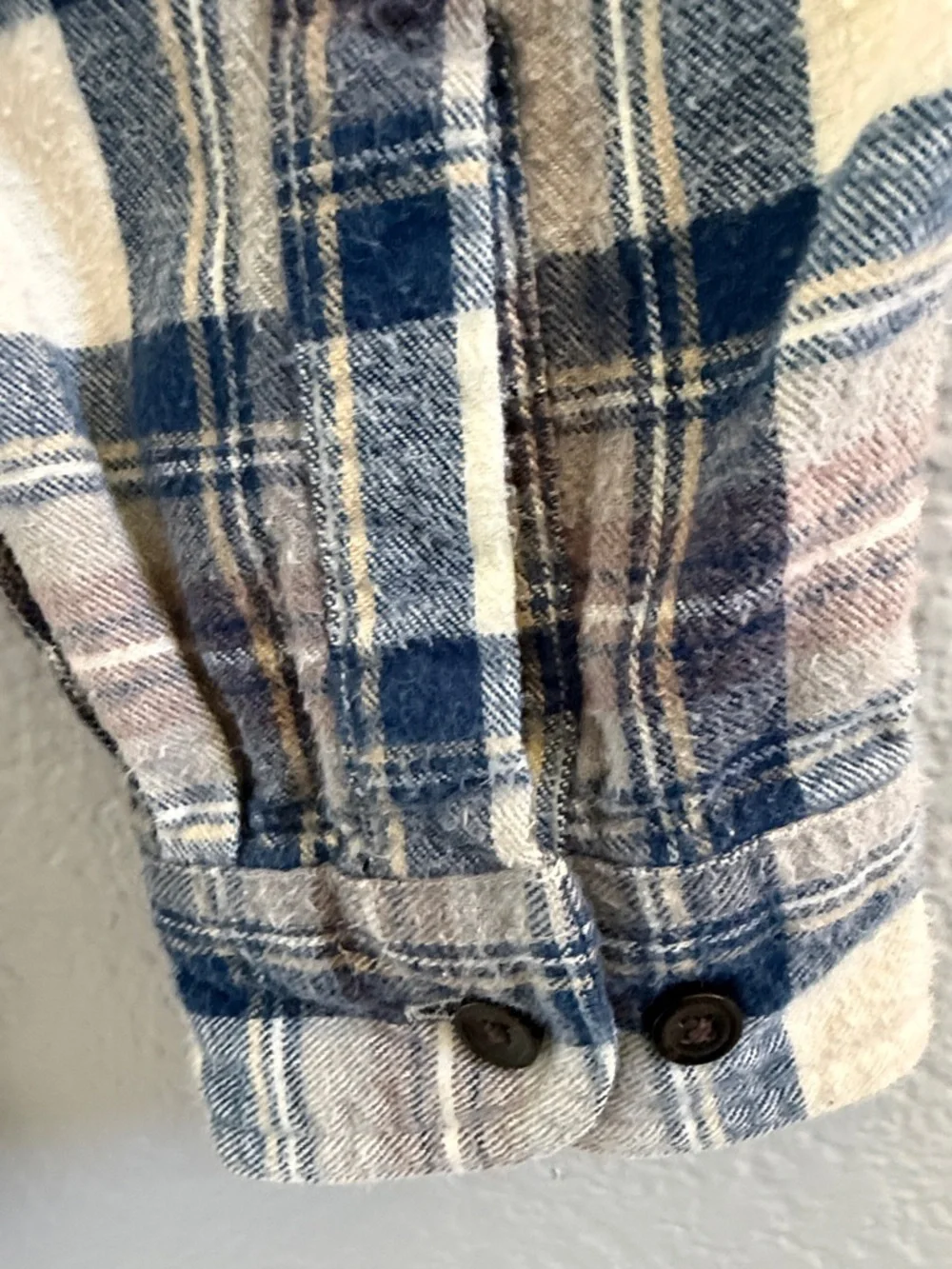 L.L.Bean Men’s Scotch Plaid Flannel Shirt Slightly Fitted Tall Large - Picture 6 of 8